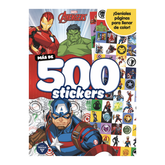 Libro Actividades 500 Stickers Avengers (B5990)