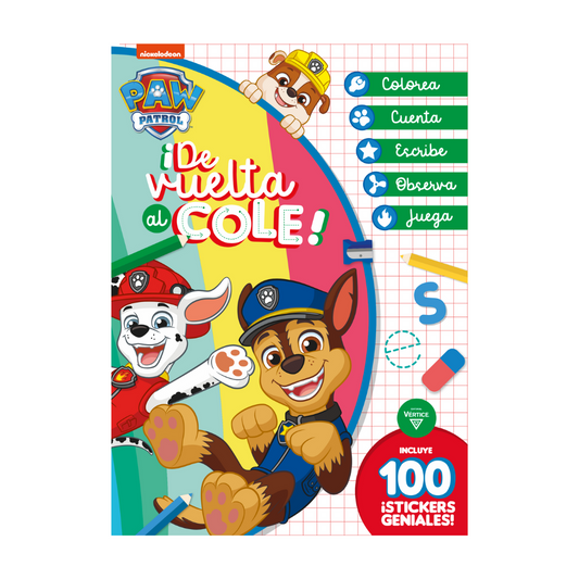 Libro De Actividades 100St De Vuelta Al Cole Paw Patrol