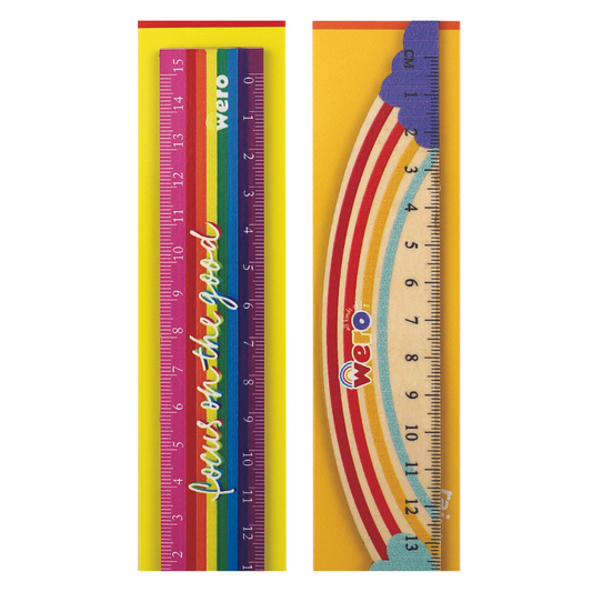 Regla Madera Wero Focus On The Good - Love Rainbow