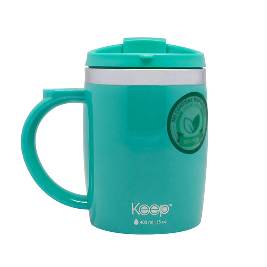 Mug Termo Keep Colores  400 Ml - Verde