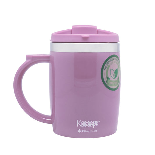 Mug termo keep colores  400 ml - Lila