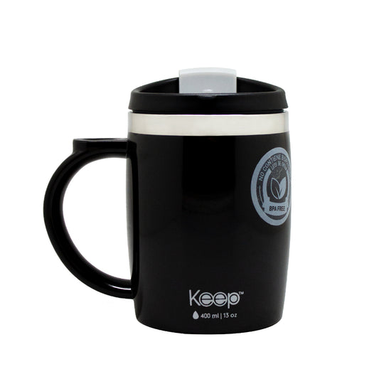 Mug termo keep colores  400 ml - Negro