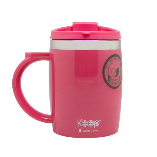 Mug Keep Termo Colores  400 Ml - Fucsia