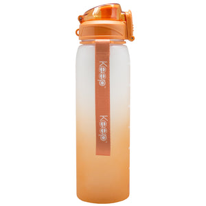 Botella med rubber 1L Keep - Naranja