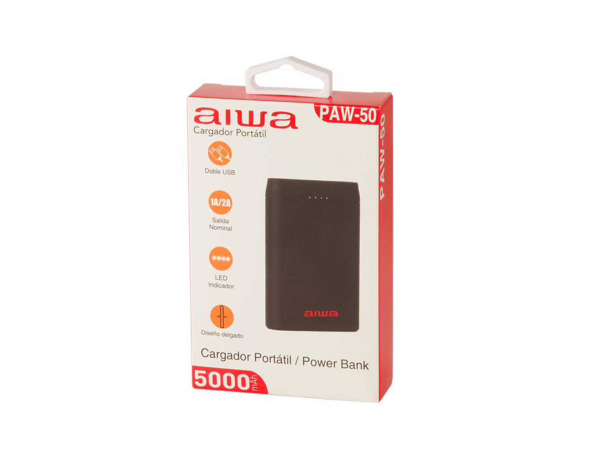 Batería Externa 5.000 Mah Aiwa Paw-50