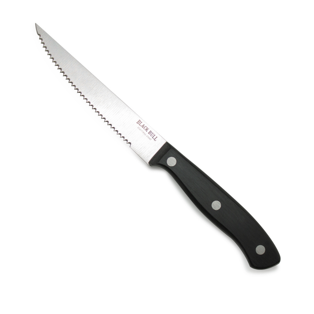 Set 4 Cuchillos Steak Black Bull