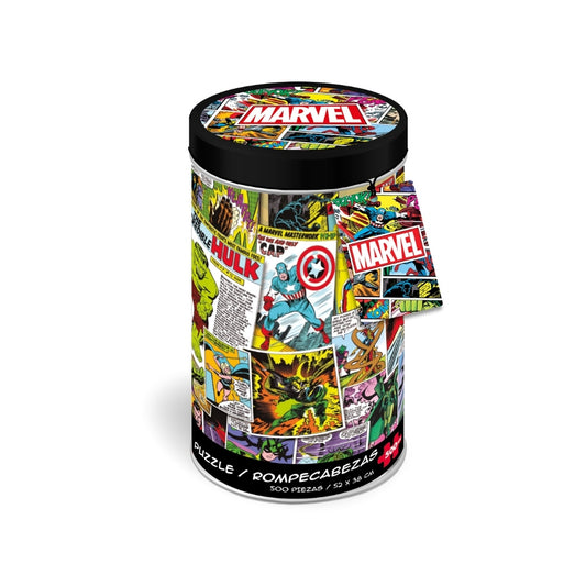 Puzzle 500 Piezas Tubo 2 Modelos Surtidos Marvel Comic