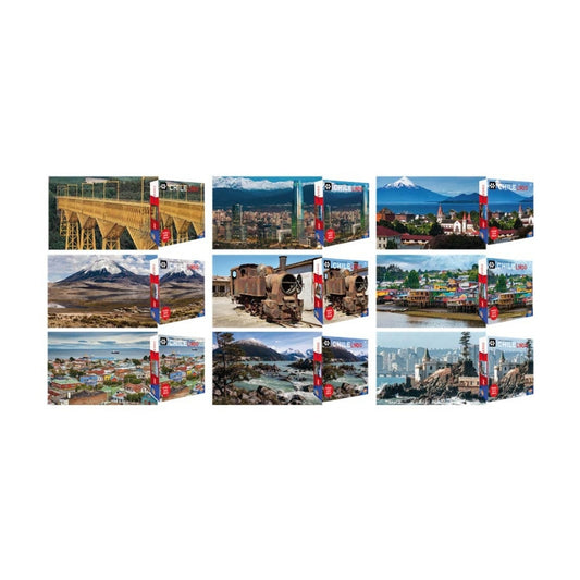 Puzzle 1.000 Piezas Ciudades De Chile Surtido