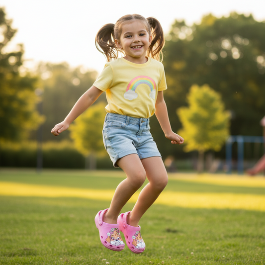 Sandalia Zueco Niña Paw Patrol Rosado