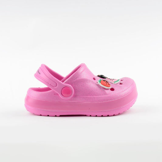 Combo Sandalia Zueco Niña Minnie Rosado y Alitas Flotadoras 3D Minnie