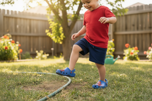 Sandalia Zueco Niño Spiderman Azul