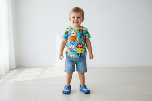 Sandalia Zueco Niño Sonic Azul