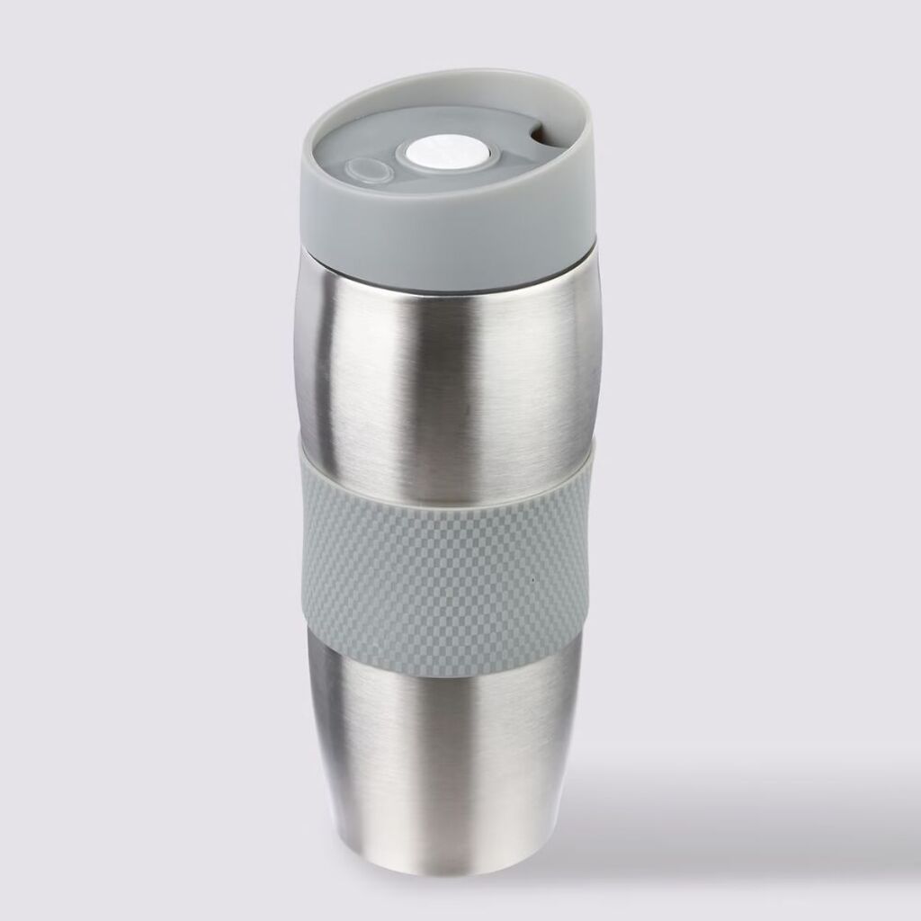 Mug Térmico Acero Inoxidable Gris 350 Ml