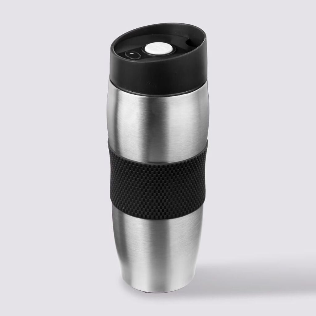 Mug Térmico Acero Inoxidable Negro 350 Ml