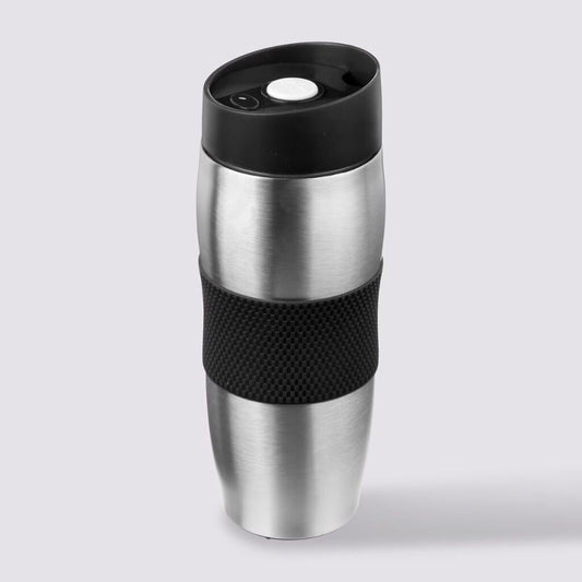 Mug Térmico Acero Inoxidable Negro 350 Ml