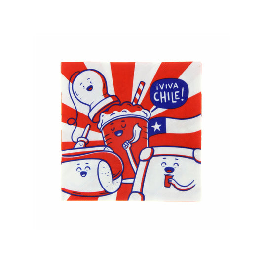 Servilleta 33 X 33 Cm Dieciochera Ingesman 10 Pcs