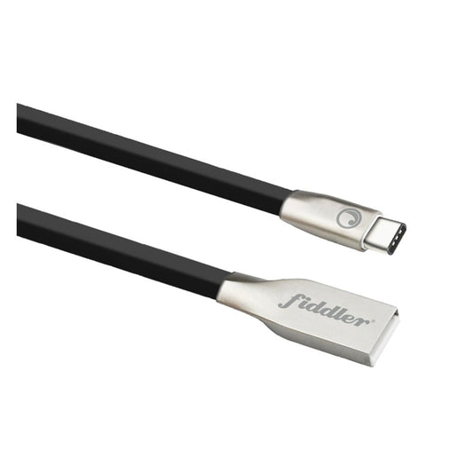 Cable Plano USB A Tipo C 2.0A Negro