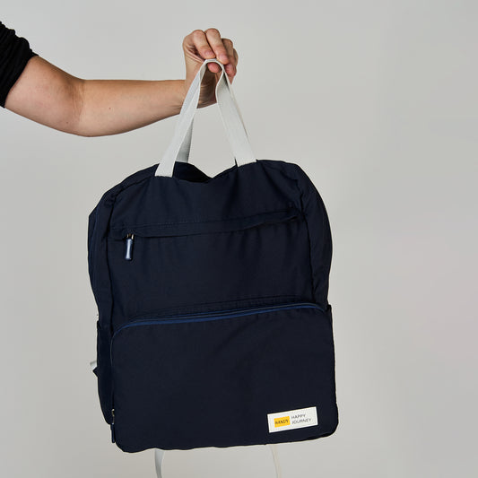 Mochila Plegable Azul Oscura