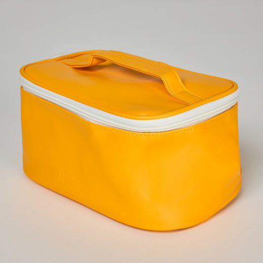 Cosmetiquero Bicolor Pequeño Mostaza