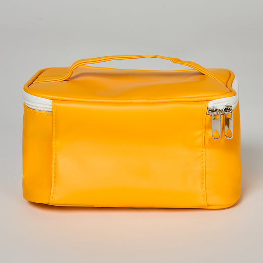Cosmetiquero Bicolor Pequeño Mostaza