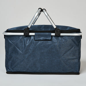 Cooler Plegable Manillas 18Lt Azul