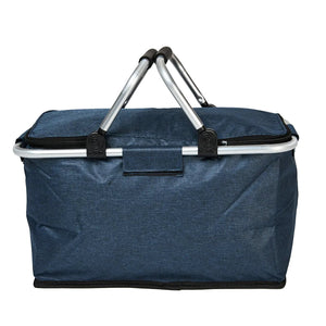 Cooler Plegable Manillas 18Lt Azul