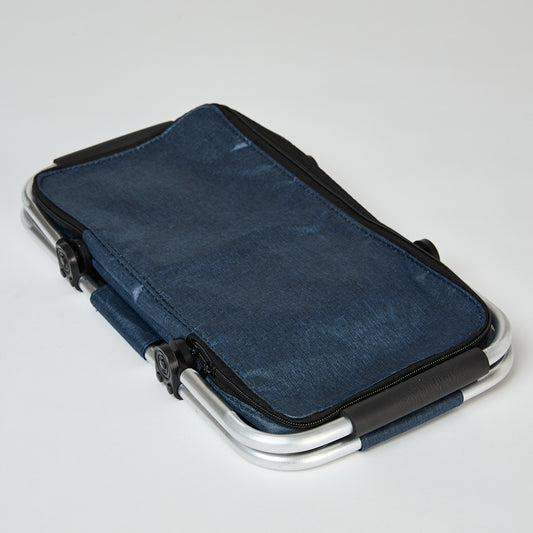 Cooler Plegable Manillas 18Lt Azul