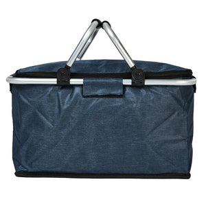 Cooler Plegable Manillas 18Lt Azul