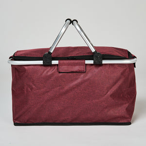 Cooler Plegable Manillas 18Lt Rojo
