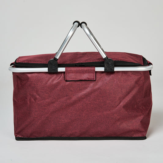 Cooler Plegable Manillas 18Lt Rojo