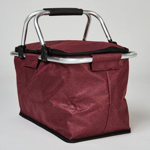 Cooler Plegable Manillas 18Lt Rojo