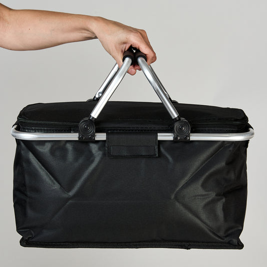 Cooler Plegable Manillas 18Lt Gris Oscuro