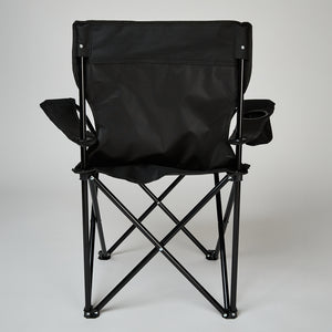 Silla Plegable Camping con Bolso Negra