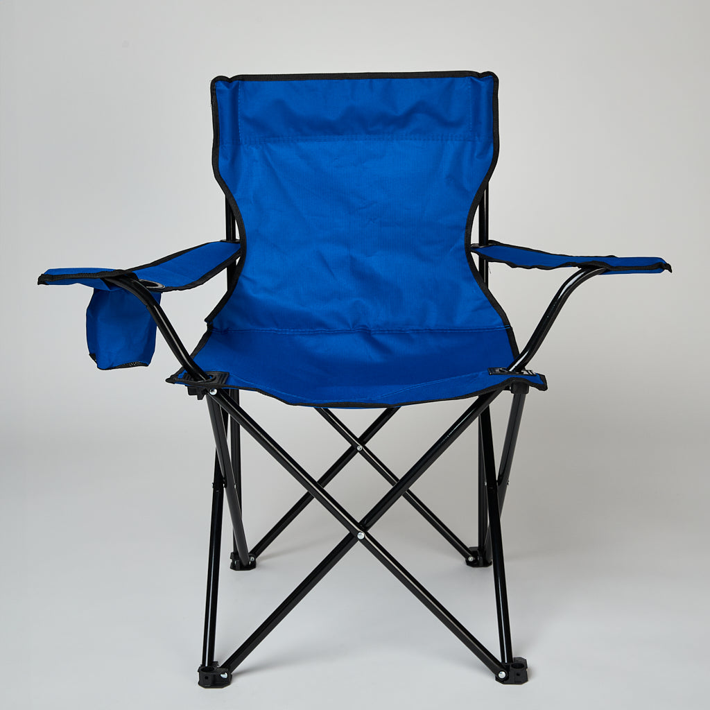 Silla Plegable Camping con Bolso Azul Claro