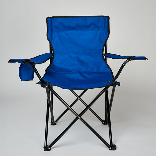 Silla Plegable Camping con Bolso Azul Claro
