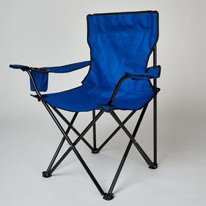 Silla Plegable Camping con Bolso Azul Claro