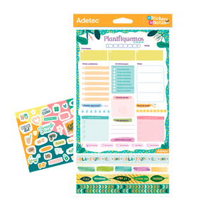 Planificador Diario Adetec - Washing Tape Y Stickers