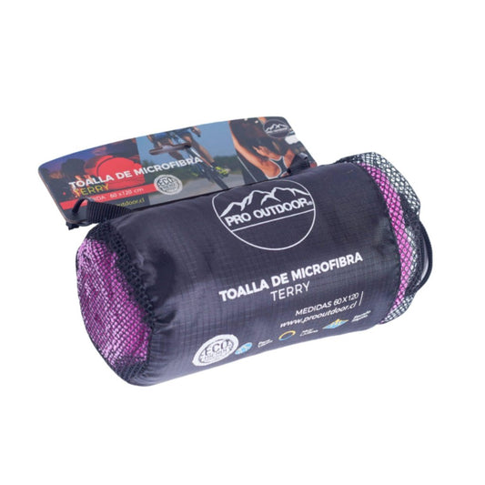 Toalla Microfibra Terry 60x120Cm Morada