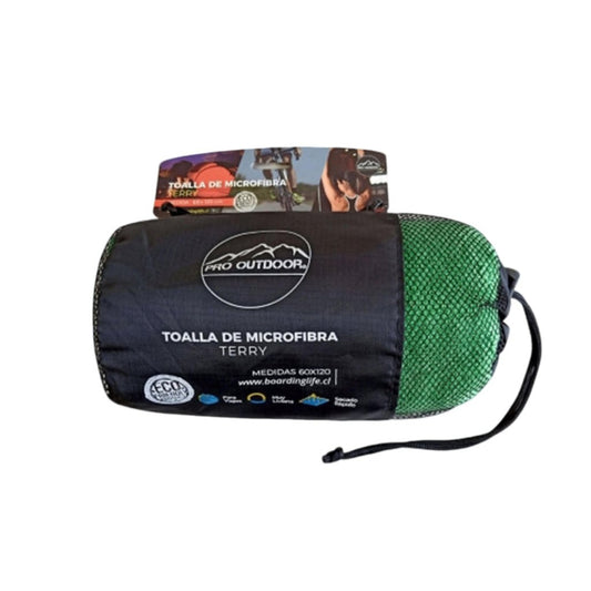 Toalla Microfibra Terry 60x120Cm Verde