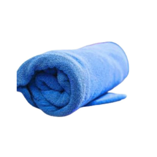 Toalla Microfibra Terry 60x120Cm Azul