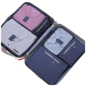 Set 6 Organizadores De Maleta Viaje Pro Outdoor Azul