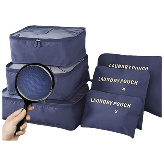 Set 6 Organizadores De Maleta Viaje Pro Outdoor Azul