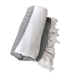 Toalla Turca Berat Diamond Negra (Jackard)