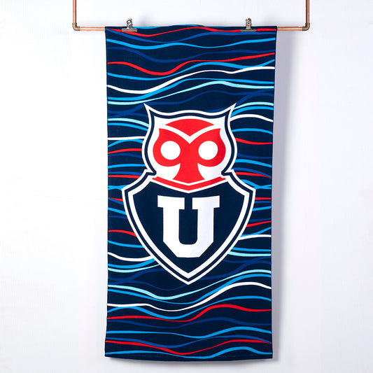 Toalla Playa C/Bolso 70X140 Cms Universidad de Chile Escudo