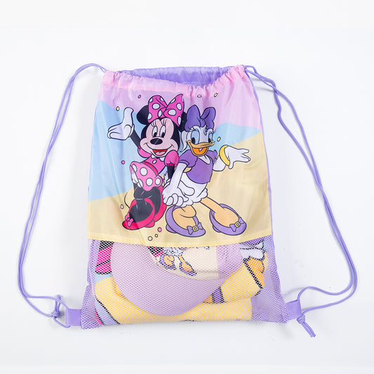 Set Toalla Playa 70X140 Cms + Jockey + Bolso Minnie