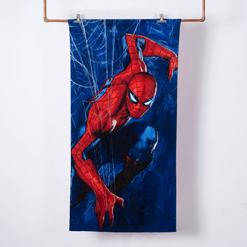 Set Toalla 70X140 Cms + Lentes De Agua + Bolso Spiderman