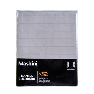Mantel Netto Cuadrado 180X180 Cms Gris