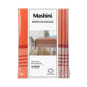 Mantel Tartan Rectangular 150X210 Cm Coral