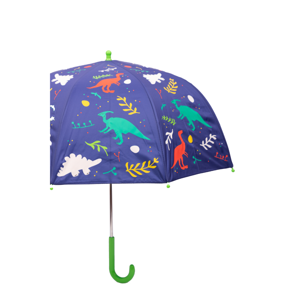 Paraguas Niños Dinosaurios Cambia Color Azul - Promo 2025