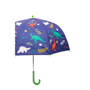 Paraguas Niños Dinosaurios Cambia Color Azul - Promo 2025
